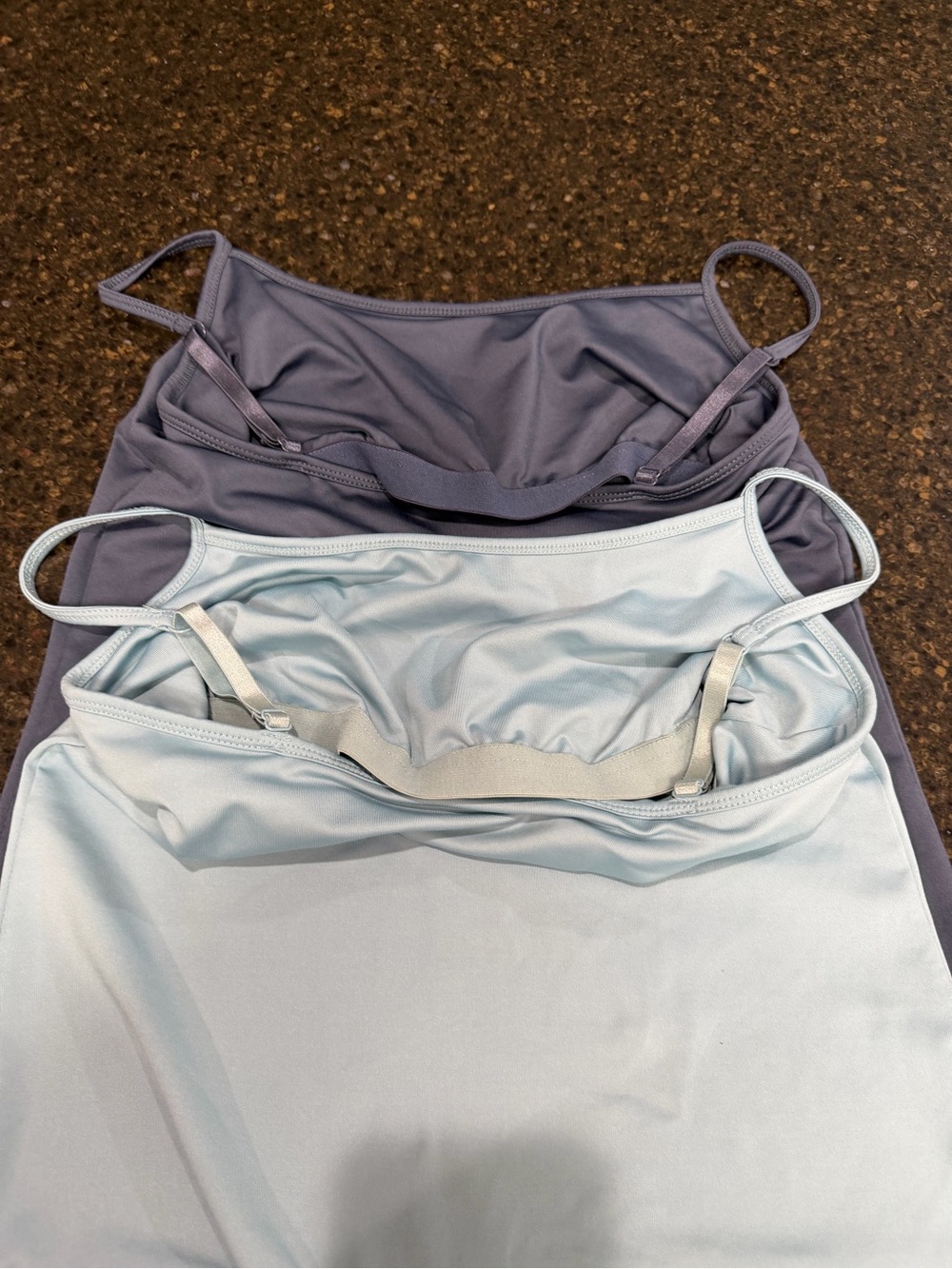 New York & Company BUNDLE LOT SET Blue & Grey Women's Camisole Tank Shelf Bra - Picture 6 of 8